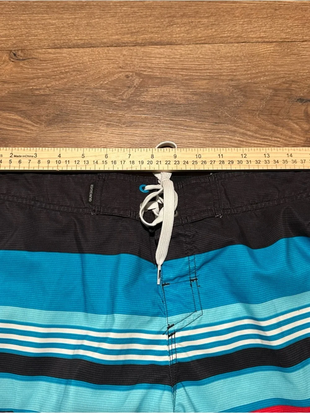 Y2K Quiksilver Striped Board Shorts‎